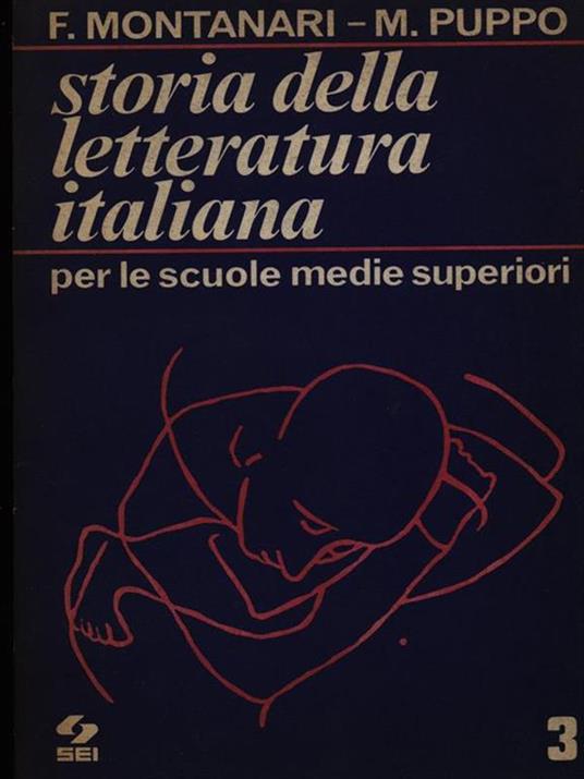 Storia della letteratura italiana vol. 3 - Fausto Montanari - copertina