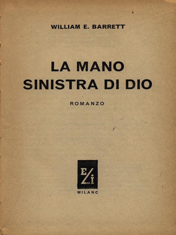 La mano sinistra di Dio