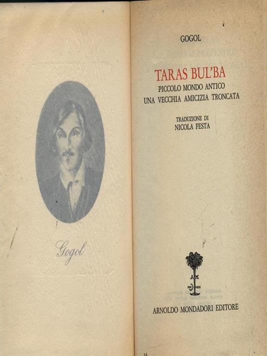 Taras Bul'Ba - Nikolaj Gogol' - copertina
