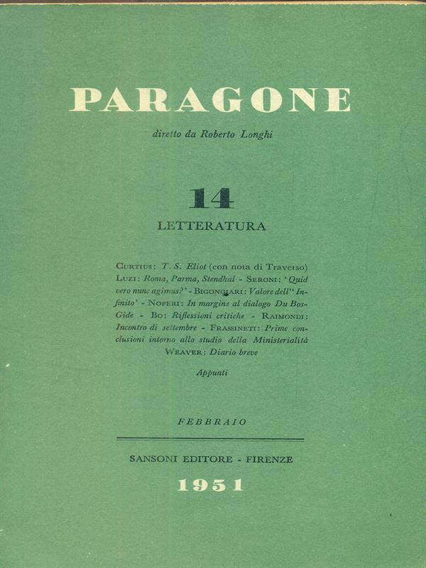 Paragone 14 - febbraio 1951