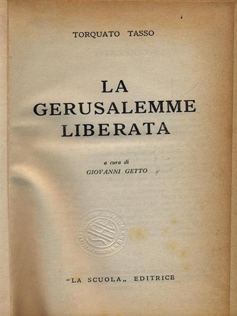 La Gerusalemme Liberata - Torquato Tasso - copertina