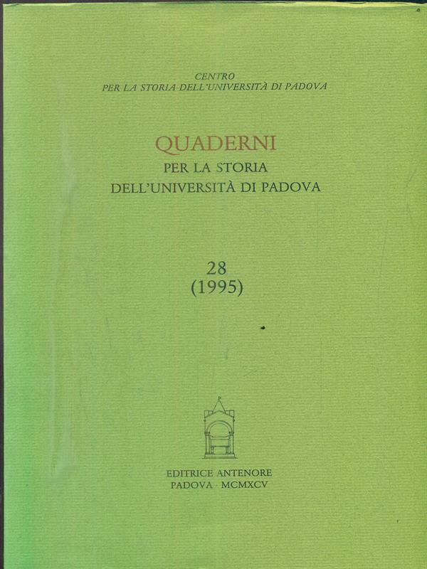 Quaderni per la storia dell'Università di Padova