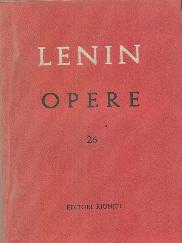 Opere. Vol 26