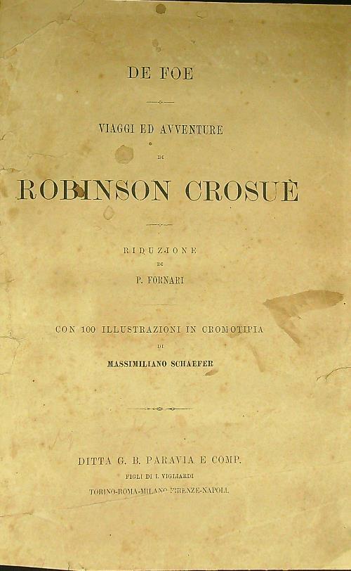 Viaggi ed avventure di Robinson Crusoè