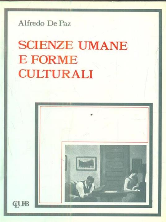 Scienze umane e forme culturali - Alfredo De Paz - copertina