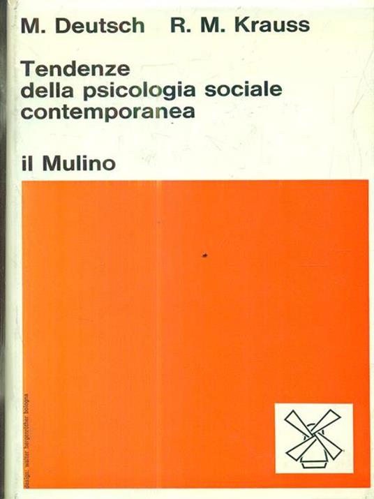 Tendenze della psicologia sociale contemporanea - copertina