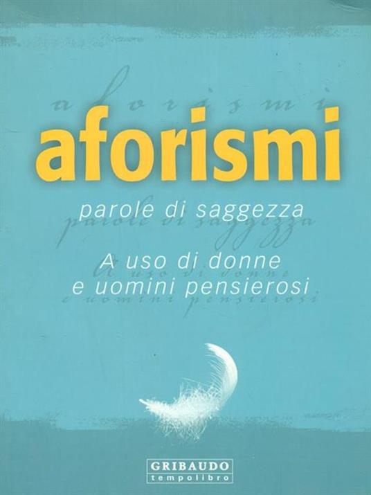 Aforismi. Parole di saggezza - copertina