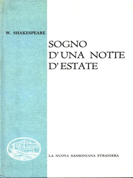 Sogno d'una notte d'estate - William Shakespeare - copertina
