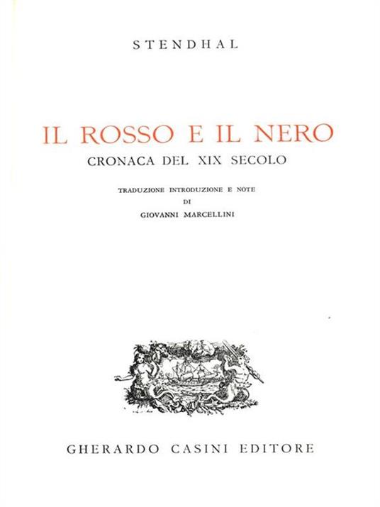 Il rosso e il nero - Stendhal - copertina