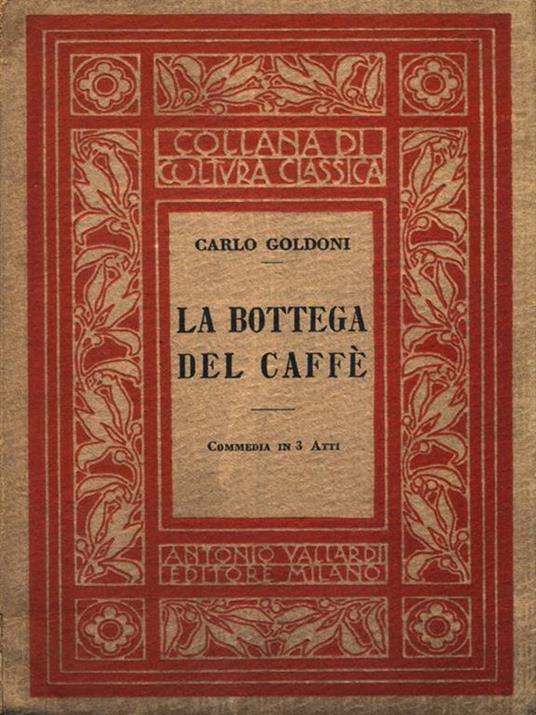 La bottega del caffé - Carlo Goldoni - copertina