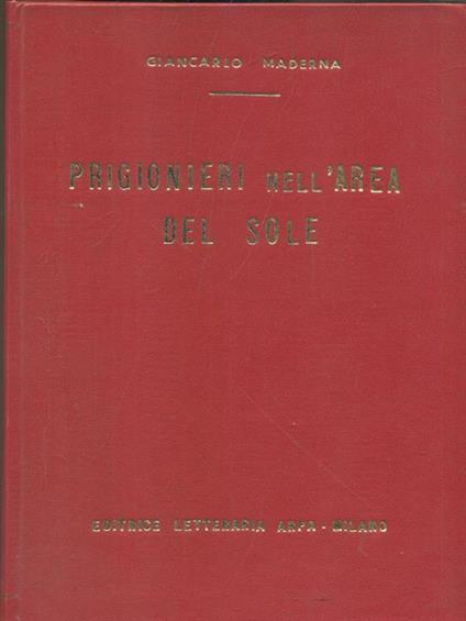 Prigionieri nell'area del sole - copertina