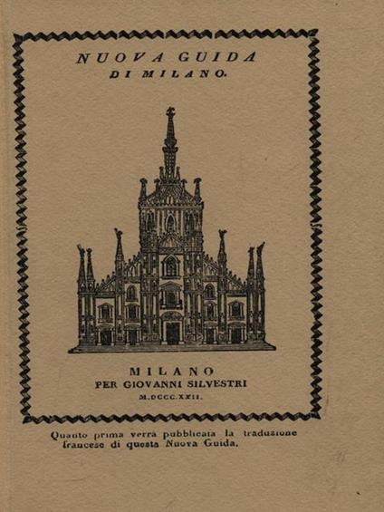 Nuova guida di Milano (1822) - Francesco Pirovano - copertina