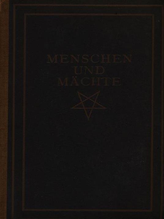 Menschen und Machte - Ernst T. Hoffmann - copertina