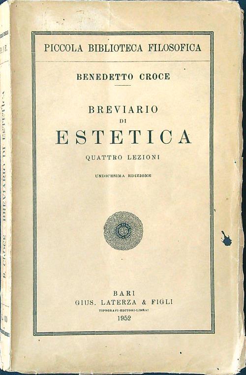 Breviario di Estetica. Quattro lezioni