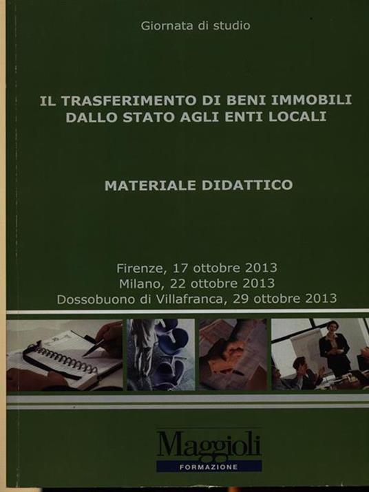 Il trasferimento di beni immobili dallo stato agli enti locali - copertina