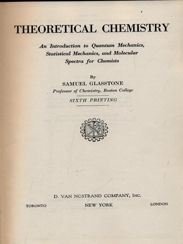 Theoretical chemistry