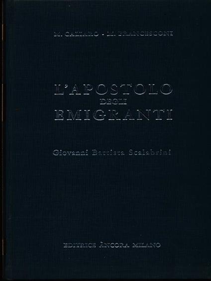 L' apostolo degli emigranti - M. Caliaro - copertina