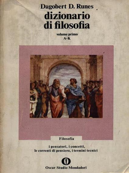 Dizionario di filosofia 2vv - Dagobert D. Runes - copertina