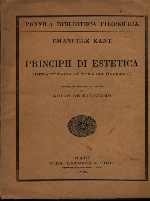 Principii di estetica