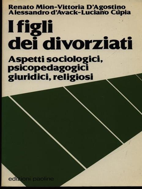 I figli dei divorziati - copertina