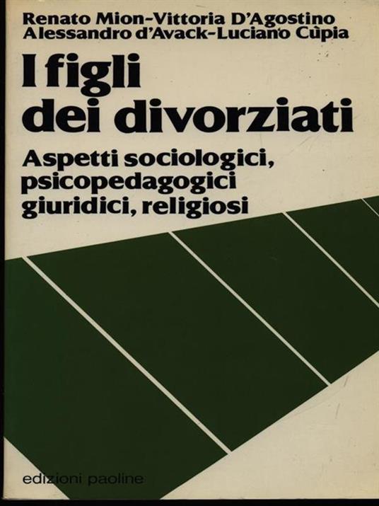 I figli dei divorziati - copertina