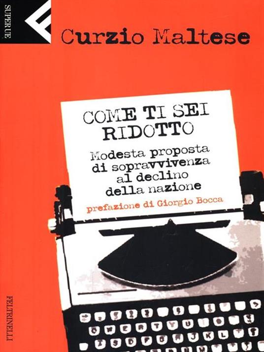 Come ti sei ridotto - Curzio Maltese - copertina