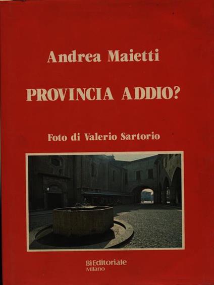 Provincia addio? - Andrea Maietti - copertina
