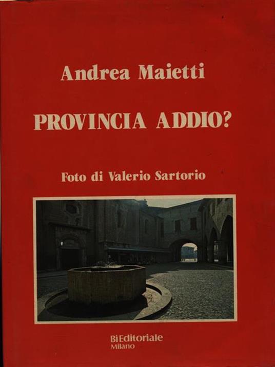 Provincia addio? - Andrea Maietti - copertina