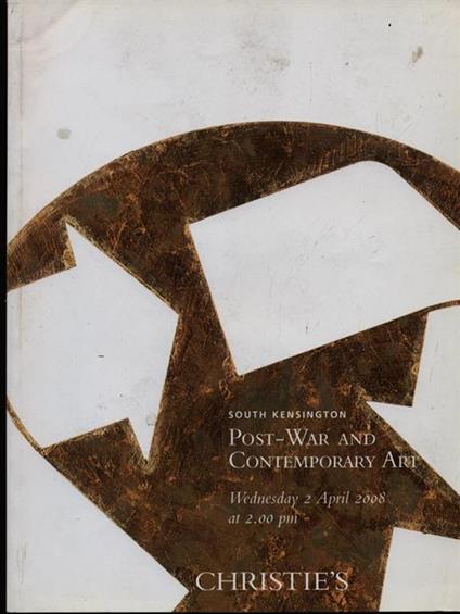 Post-War and contemporary art 2 april 2008 - copertina