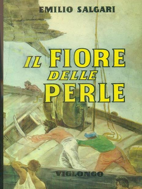 Il fiore delle perle - Emilio Salgari - copertina