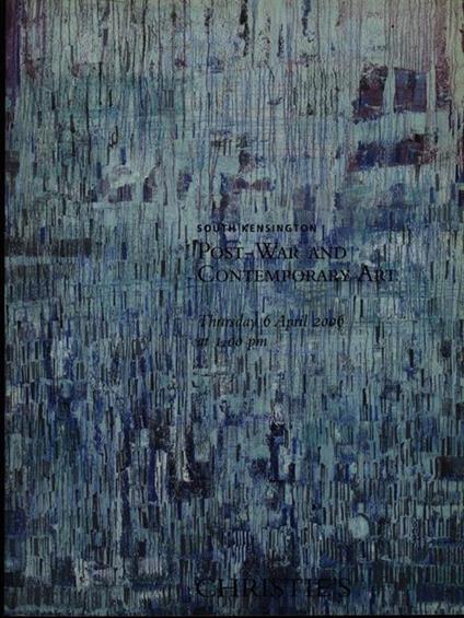 Post-war and contemporary Art 6 april 2006 - copertina