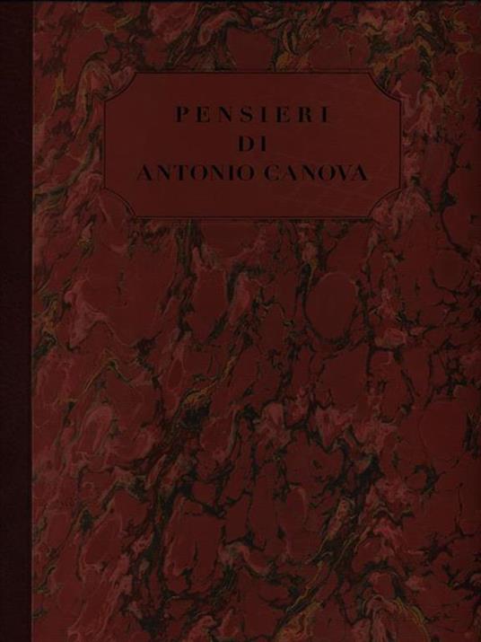 Pensieri di Antonio Canova - copertina