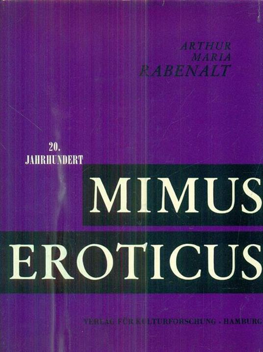 Mimus Eroticus 20. Jahrhundert I - copertina