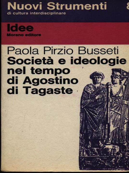 Società e ideologie nel tempo di Agostino di Tagaste - copertina
