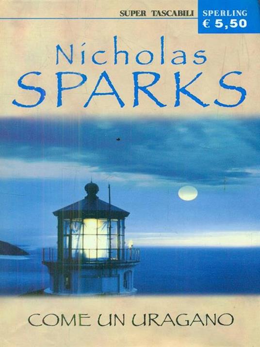 Come un uragano - Nicholas Sparks - copertina