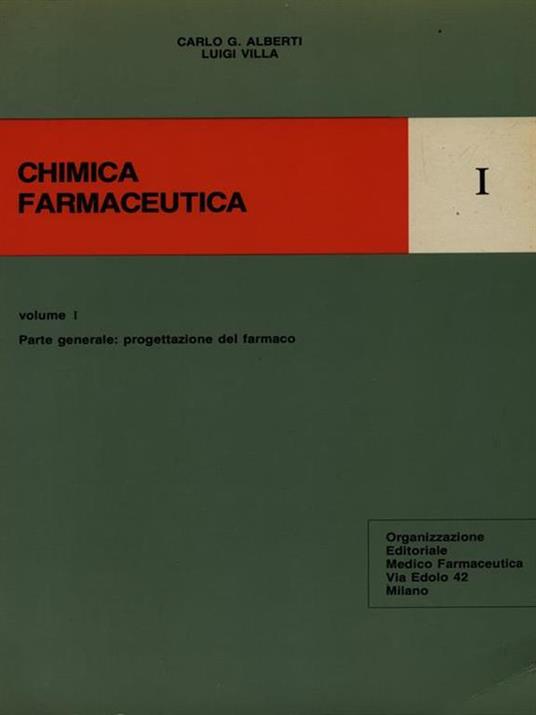 Chimica farmaceutica 1 - Carlo Alberti - copertina
