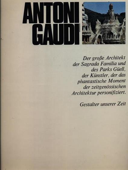 Antoni Gaudì - Lara Vinca Masini - copertina