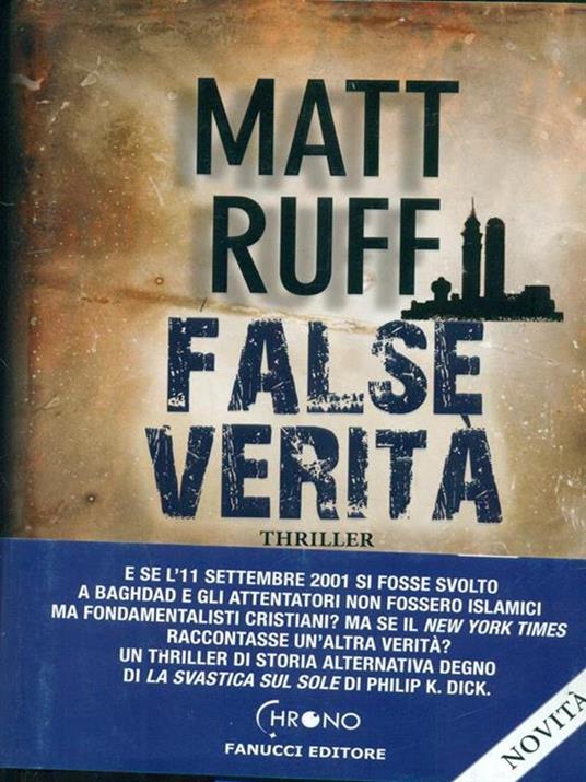 False verità - Matt Ruff - copertina