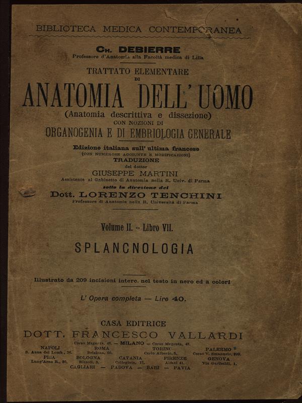Trattato elementare di anatomia dell'uomo