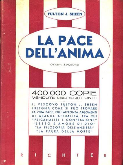 La pace dell'anima - Fulton J. Sheen - copertina