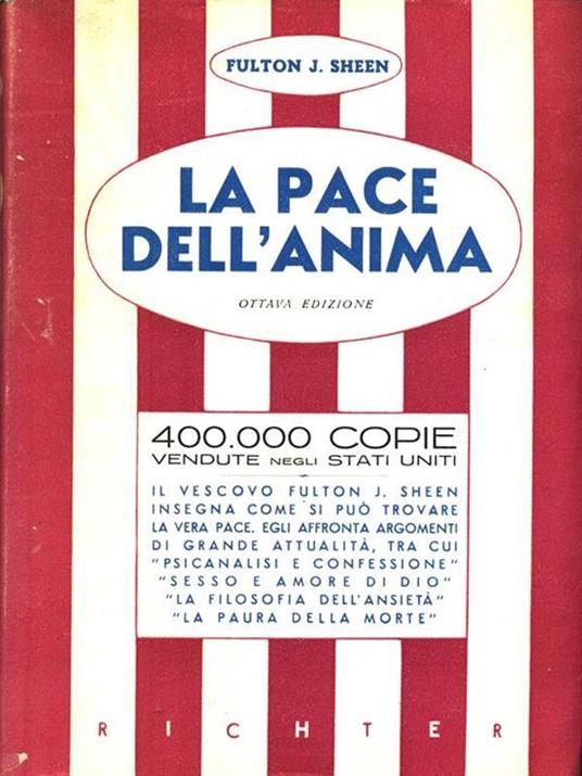 La pace dell'anima - Fulton J. Sheen - copertina