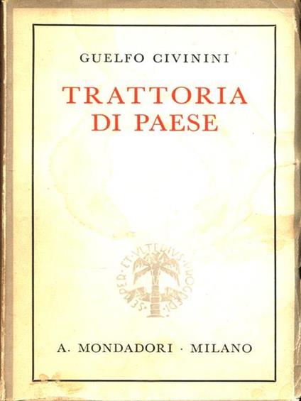 Trattoria di paese - Guelfo Civinini - copertina