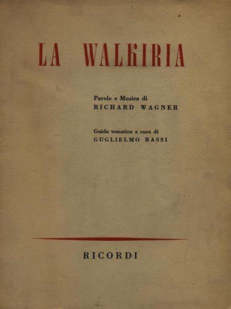 La walkiria - Richard Wagner - copertina