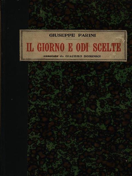 Il Giorno e Odi scelte - Giuseppe Parini - copertina