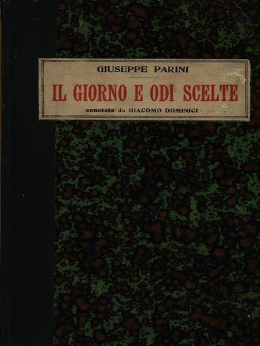 Il Giorno e Odi scelte - Giuseppe Parini - copertina