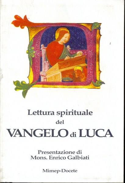 Lettura spirituale del Vangelo di Luca - copertina