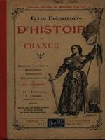 Livre preparatoire d'histoire de France