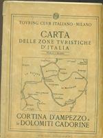 Carta delle turistiche d'italia - Cortina d'ampezzo e le dolomiti cadorine