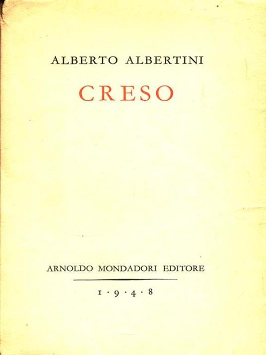 Creso - Alberto Albertini - copertina