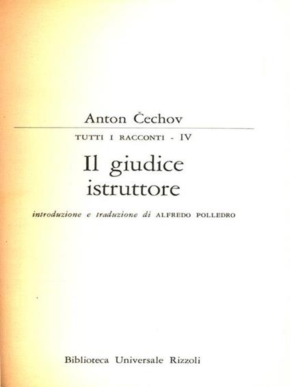 Tutti i racconti IV - Anton Cechov - copertina